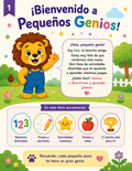 Pequeños Genios Vol. 2 – Libro de Actividades para Mentes Curiosas (4-7 años)

Descripción corta (para miniatura/resumen):
30 páginas de actividades imprimibles con Leo el Leoncito: números, trazos, sumas, letras, patrones, emociones y más. Ideal para imp