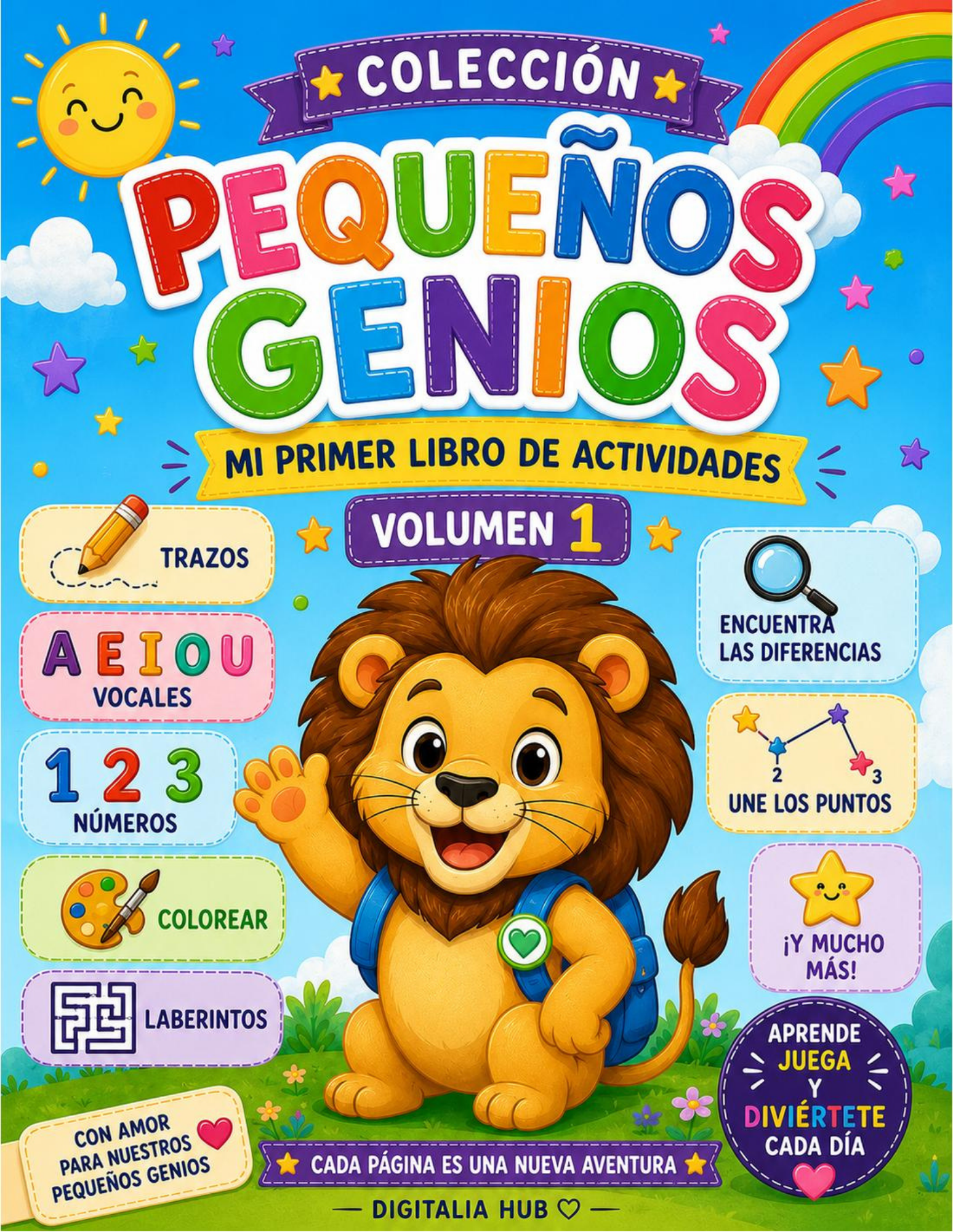 “Pequeños Genios Vol. 1 – Libro de Actividades Imprimible para Niños”