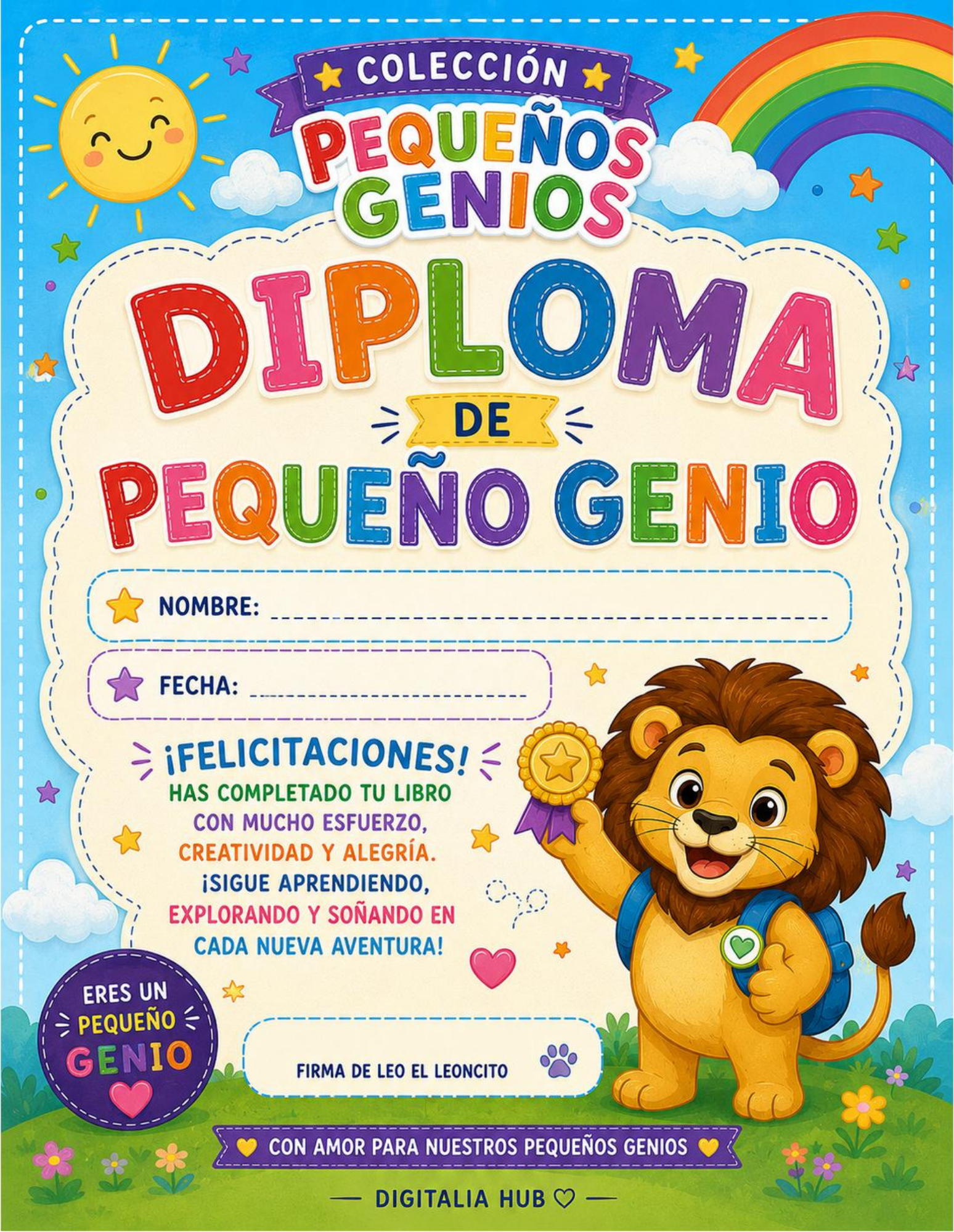 “Pequeños Genios Vol. 1 – Libro de Actividades Imprimible para Niños”
